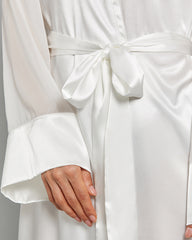 LA SENZA SATIN MID LENGTH CHIFFON SEXY ROBE 34Y9 / S/M