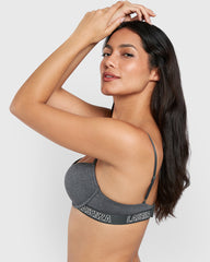 La Senza Trendy Pushup Plunge Bra GREY / 34B