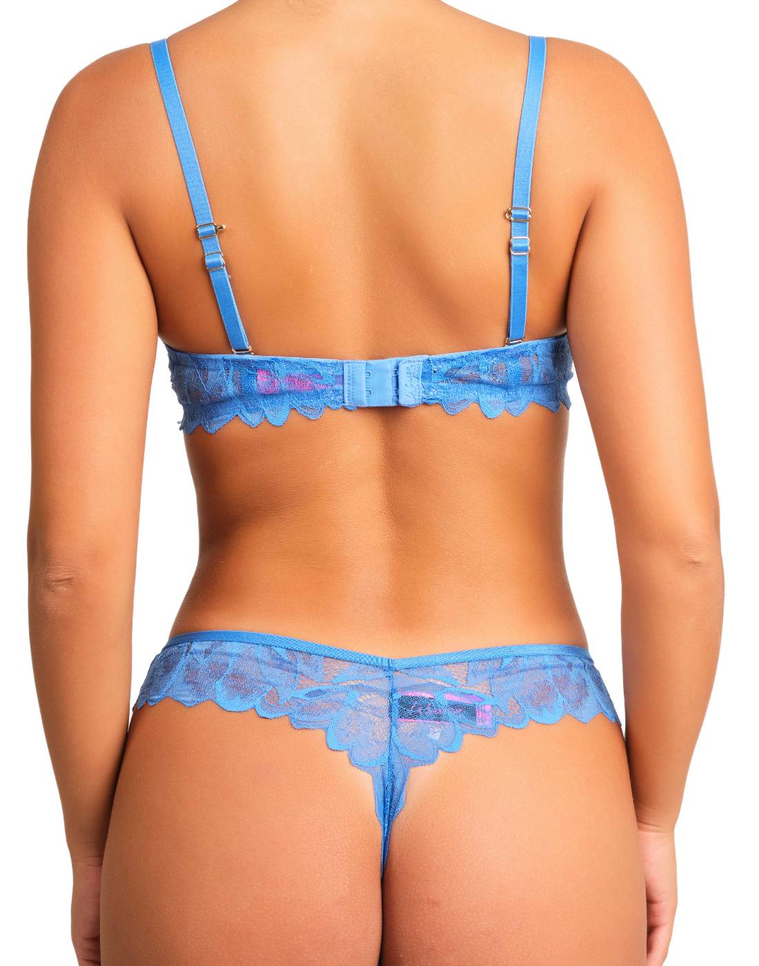 La Senza Sexy Double Pushup Plunge Bra 34B / Dark Blue