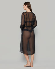 LA SENZA CHIFFON BELL SLEEVE MID LENGTH ROBE 03YZ / S/M