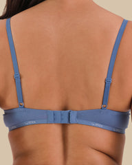 LA SENZA SKINNY LOGO COTTON BRA Light Blue / 34B