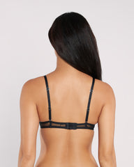 La Senza Sexy Double Pushup Plunge Bra BLACK / 34B