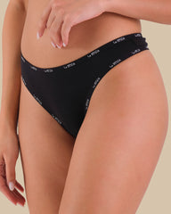 LA SENZA COTTON TRENDY REMIX BLACK PANTIES Black / S