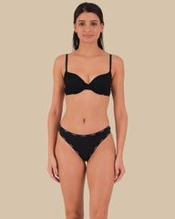 LA SENZA COTTON TRENDY REMIX BLACK PANTIES Black / S