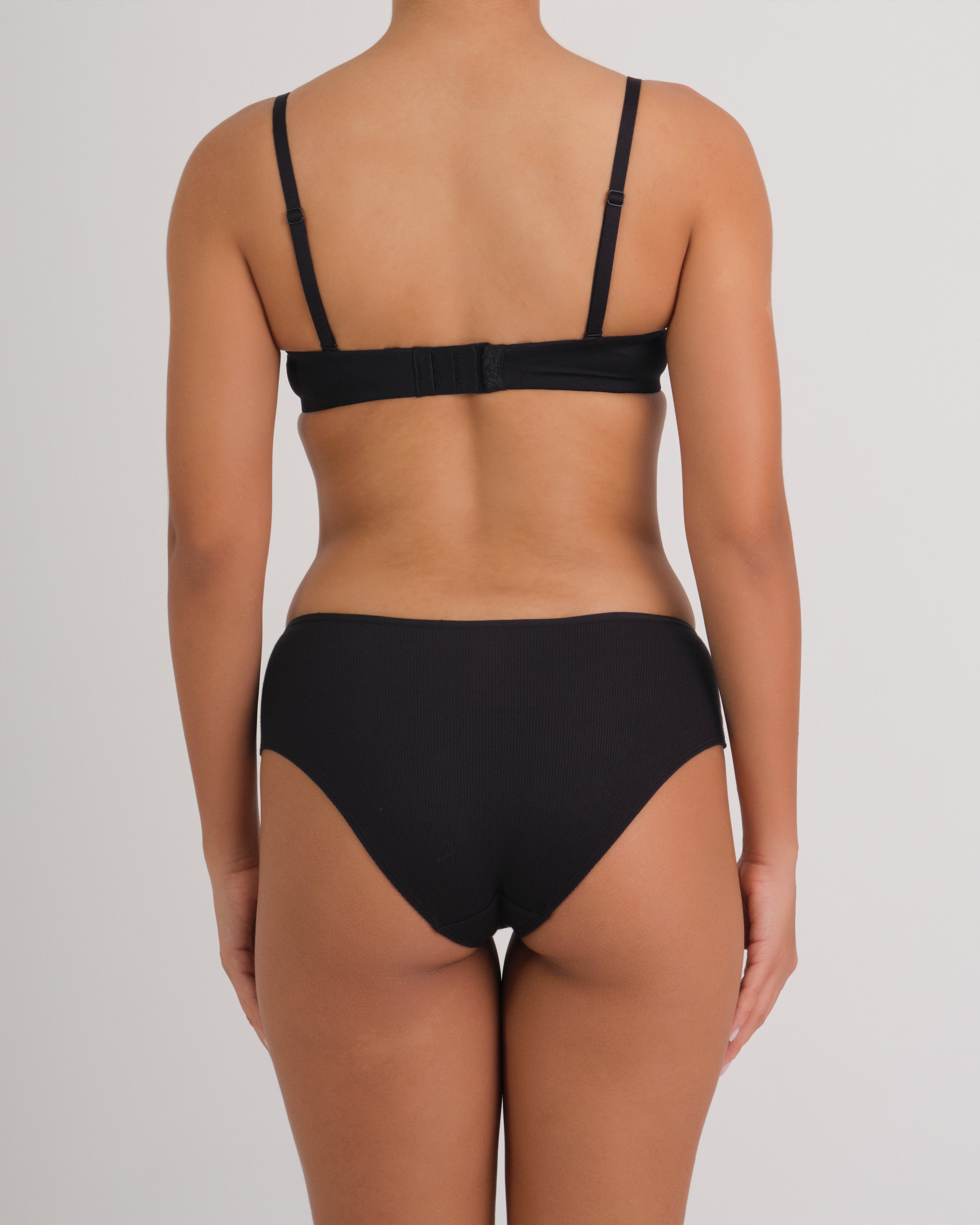 Us Hipster Vwaist Rib W Bow 03YZ / MED