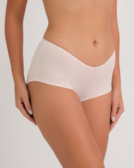 Us Boyshort Vwaist Rib W Bow 2X7D / MED