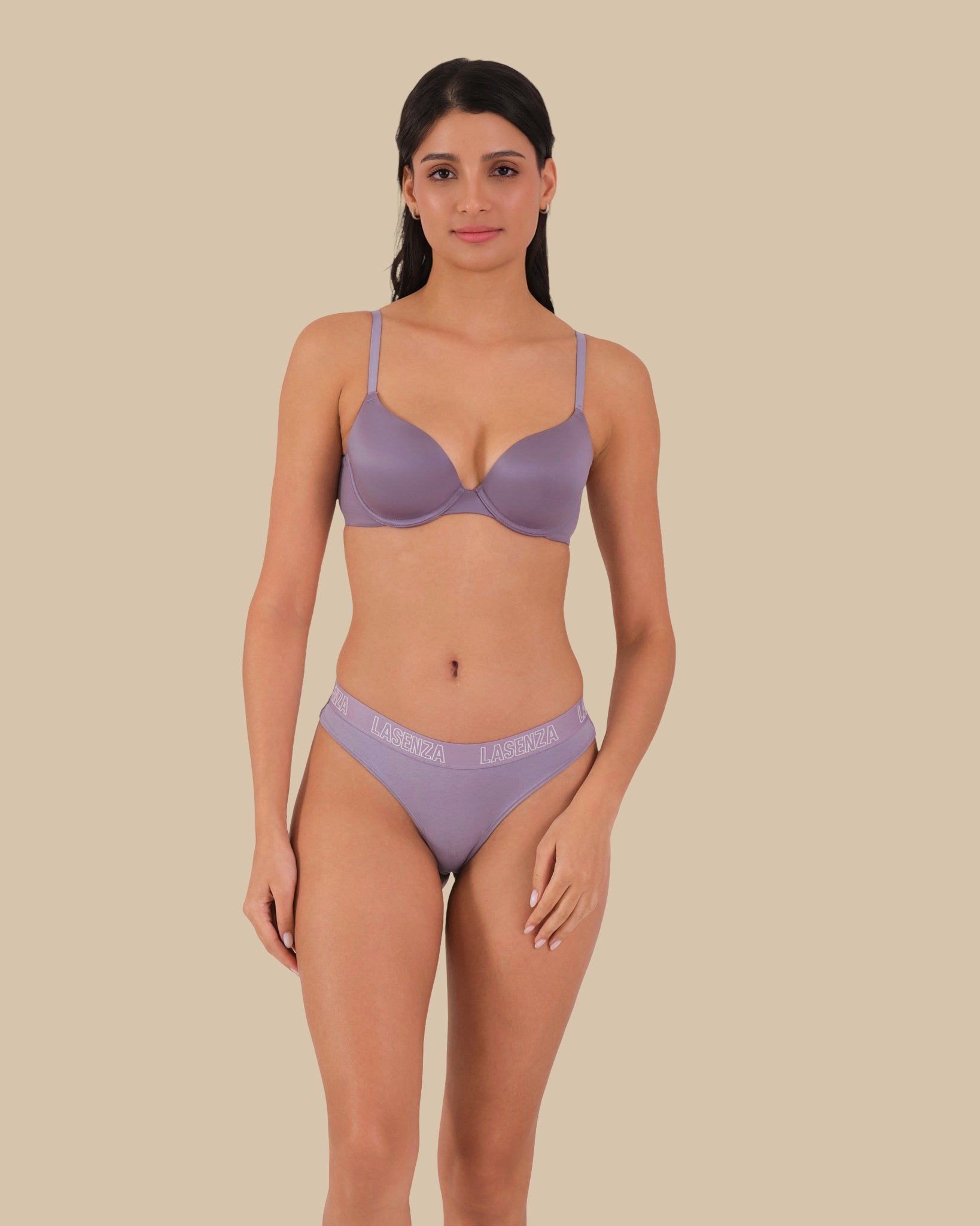 LA SENZA COMFORTABLE BODY KISS TSHIRT BRA Purple / 34B