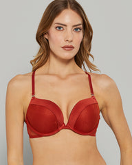 LA SENZA MESH LUXE BEYOND SEXY RED BRA Red / 34C