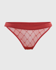 La Senza Sexy Bikini Mesh Panties Red / M