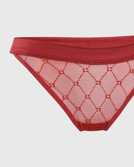 La Senza Sexy Bikini Mesh Panties Red / M