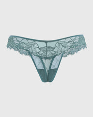 La Senza Sexy Lace Thong Green / M