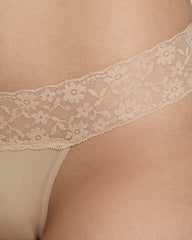 LA SENZA 6CM TRIM TRENDY REMIX THONG NUDE / S