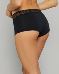 LA SENZA ESSENTIAL 6CM BOYSHORT PANTIES Black / S