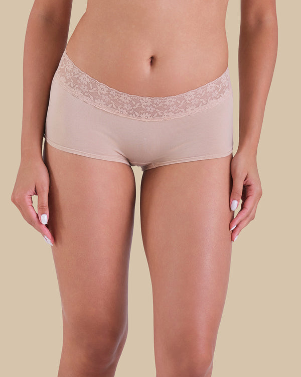 ESSENTIALS BOYSHORT ESSENTIALS 6CM TRIM 02MI / S