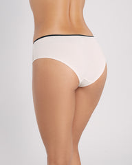 La Senza Ribbed Ultrasoft Hipster Panty White/Black / M