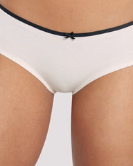 La Senza Ribbed Ultrasoft Hipster Panty White/Black / M