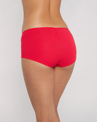 La Senza Ribbed Ultrasoft Boyshort Panty Red / M