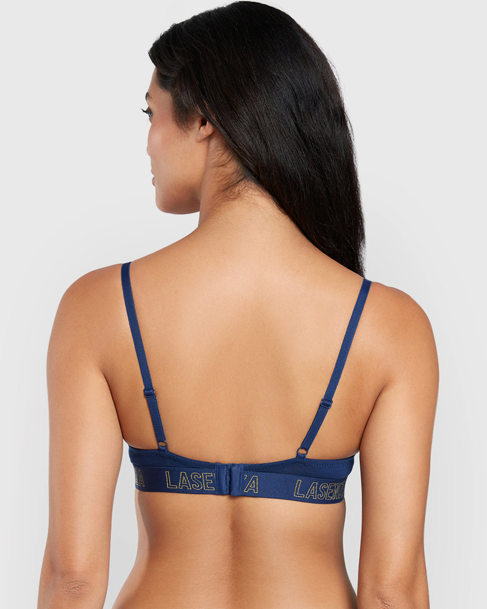 La Senza Everyday Plunge Pushup Bra BLUE / 34B
