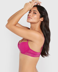 Everyday Plunge Pushup Bra PINK / 34B