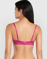 Everyday Plunge Pushup Bra PINK / 34B