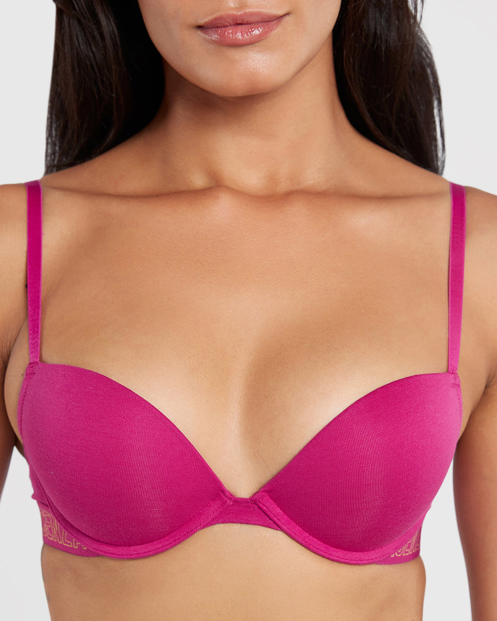 Everyday Plunge Pushup Bra PINK / 34B