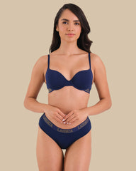 Everyday Demi Pushup Bra – Comfortable Demi Pushup Bra for Lift ORAE / 34B