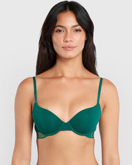 La Senza Cotton Trendy Demi Bra GREEN / 34B