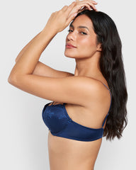 Everyday Plunge Pushup Bra BLUE / 34B