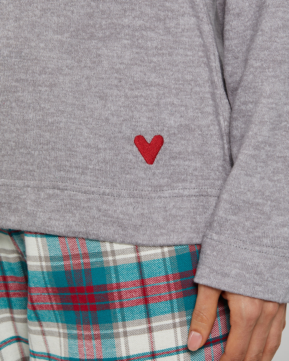 LA SENZA FLUFFLY FLANNEL CASUAL PAJAMA SET H8A1 / S