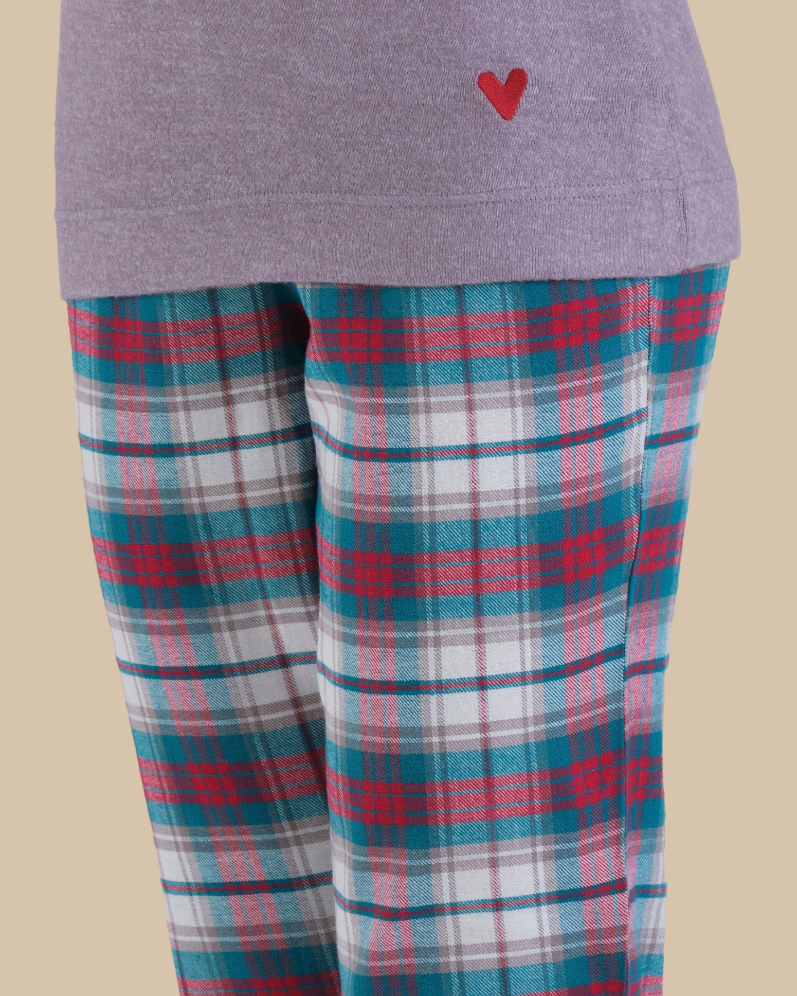 LA SENZA FLUFFLY FLANNEL CASUAL PAJAMA SET H8A1 / S