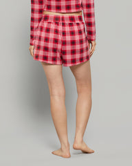 LA SENZA JERSEY GIRL BOXER WITH PATCH PRINTED BODY CASUAL SHORTS XDX0 / S
