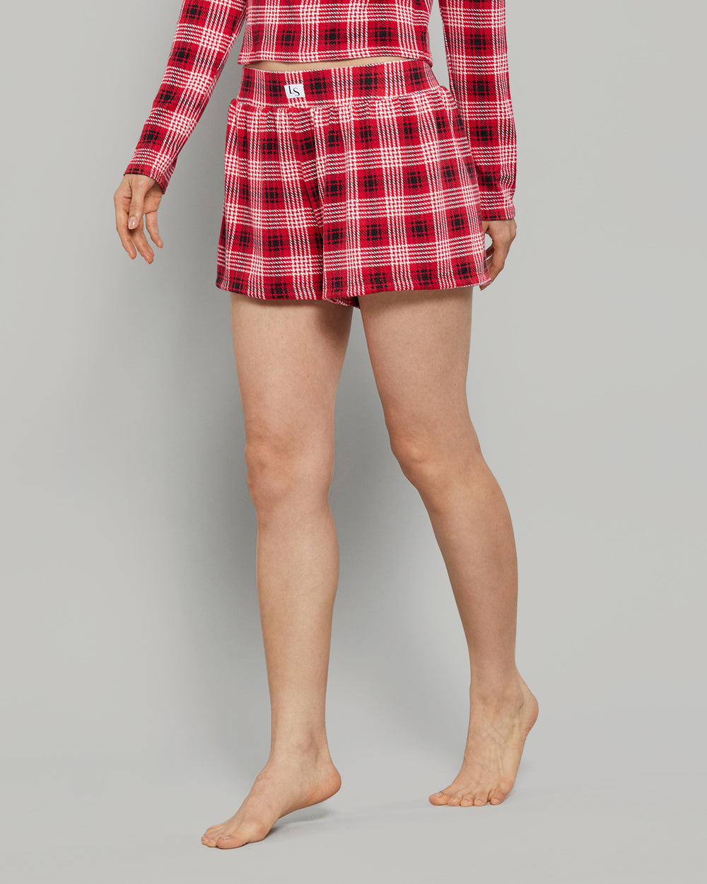 LA SENZA JERSEY GIRL BOXER WITH PATCH PRINTED BODY CASUAL SHORTS XDX0 / S