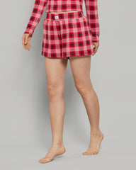 LA SENZA JERSEY GIRL BOXER WITH PATCH PRINTED BODY CASUAL SHORTS XDX0 / S