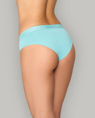 LA SENZA RX HIPSTER KNOCKOUT LOGO PANTY BLUE / S