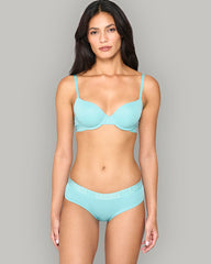 LA SENZA RX HIPSTER KNOCKOUT LOGO PANTY BLUE / S