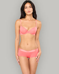 LA SENZA RX KNOCKOUT LOGO BOYSHORT PANTY RED / S