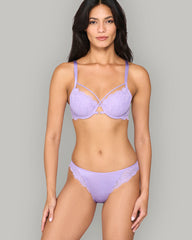 LA SENZA SCOOP CHEEKY LACE SIDE PANTY PURPLE / S