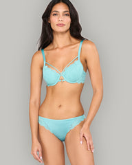 LA SENZA SCOOP CHEEKY MONTREAL LACE PANTY BLUE / S