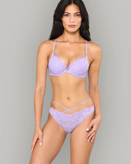 LA SENZA DIVA MONTREAL LACE STRAPPY MINI PANTY PURPLE / S