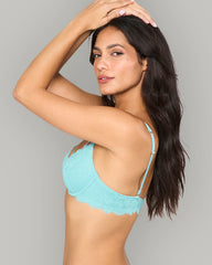 STRAPPY FLORAL FLAUNTER – LA SENZA MONTREAL LUXE BLUE / 34B