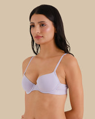 ESSENTIALS LOGO COTTON DEMI BRA White / 34A