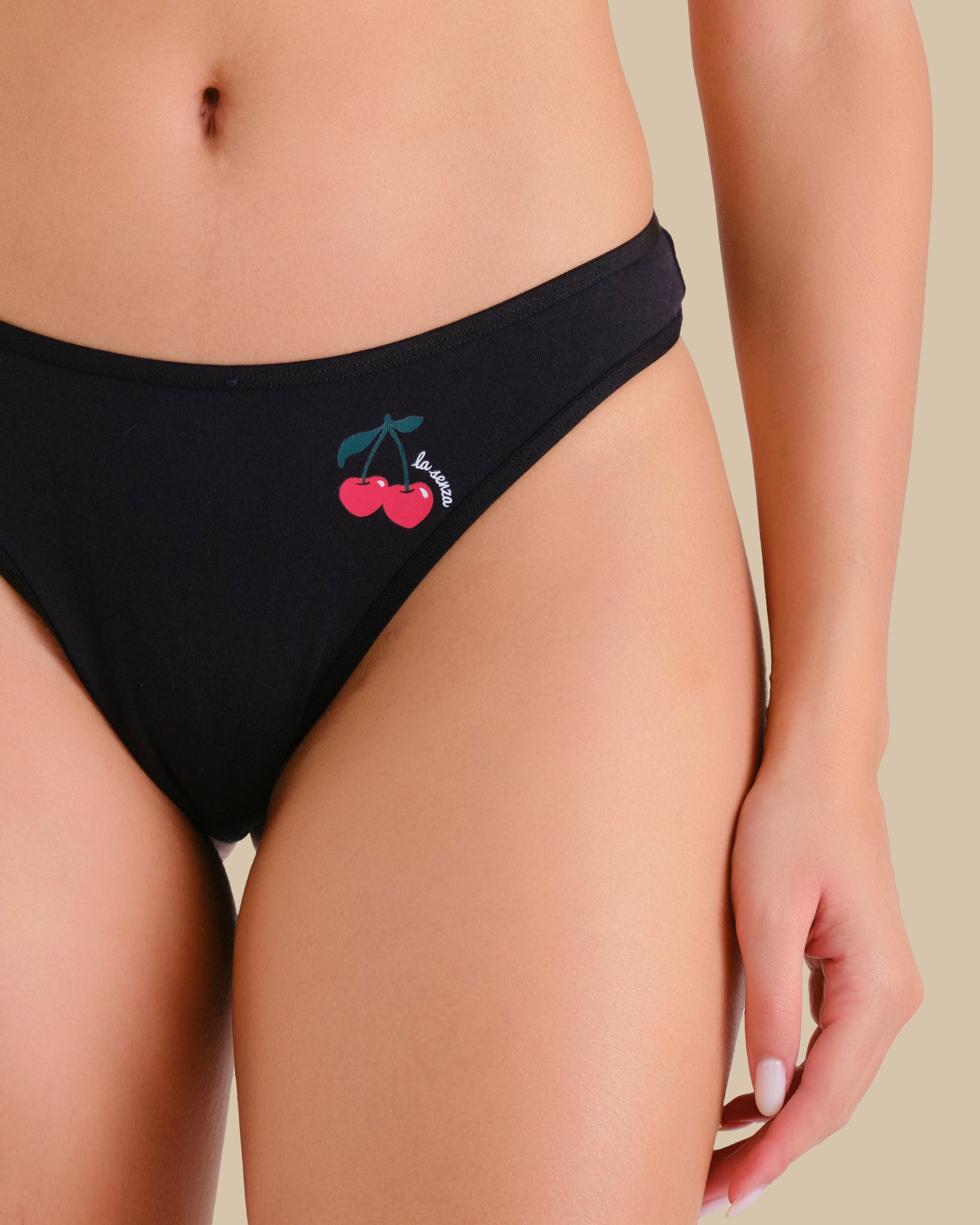 RX THONG AO COTTON GRAPHIC BODY SMOULDER BLACK / M