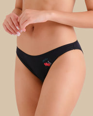 RX BIKINI AO COTTON GRAPHIC BODY SMOULDER BLACK / M