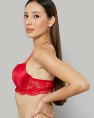 LA SENZA BEYOND SEXY RED BRA LT RED / 34C