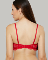 LA SENZA BEYOND SEXY RED BRA LT RED / 34C