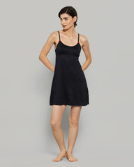 LA SENZA COZY ROSETTE CASUAL BLACK SLIP 03YZ / S