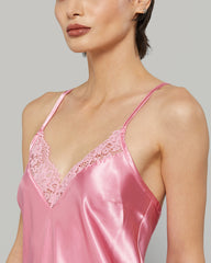 LA SENZA SATIN NECK AND SLIT SEXY SLIP 3V71 / S