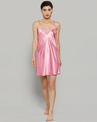 LA SENZA SATIN NECK AND SLIT SEXY SLIP 3V71 / S