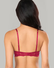 FOILED FLIRT PUSH-UP – LA SENZA PARISIAN CHIC DRK RED / 34B