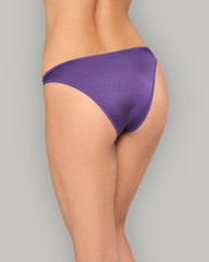 LA SENZA DIVA LACE HIGH-LEG BIKINI WITH RING DETAIL PURPLE / S